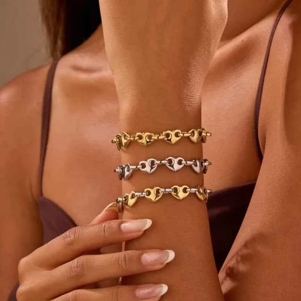 Autumn New Product Love Pig Nose Buckle Bracelet Women's European and American Fashion Light Luxury
