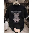 Louis Vuitton Bear Graphic T-shirt – Stylish Casual Wear for Men | Black & White Options