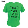 Add Your Text & Image Customizable Crew Neck Short Sleeve T-Shirt