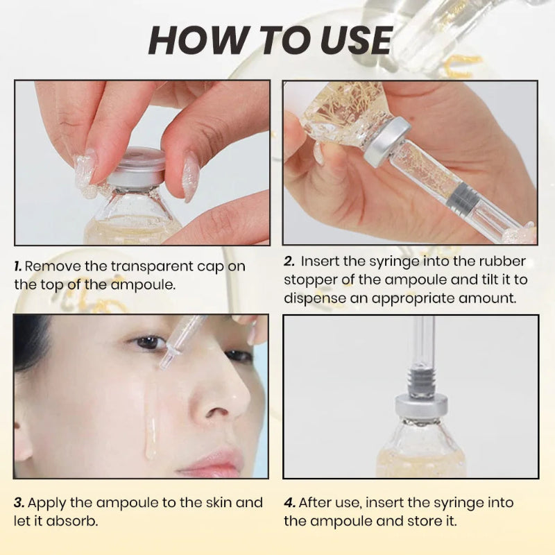 KOEC Silk Peptide Intensive Lifting Ampoule – Collagen Facial Serum with 30-Peptide Complex and Precision Applicator