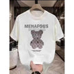 Louis Vuitton Bear Graphic T-shirt – Stylish Casual Wear for Men | Black & White Options