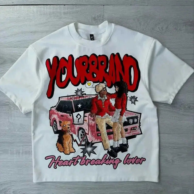 YOUNGBOY Heartbreaking Lover T-Shirt - White Graphic Crew Neck Tee