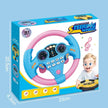 Infant Simulation Steering Wheel Toy with Light Sound Effects Kids Early Education Driving Toy for Stroller Car Play