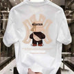 Nicolon Bear Graphic T-shirt – Stylish Casual Wear for Men | Black & White Options