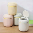 Mini Desktop Trash Can with Lid – Durable Plastic Waste Bin for Bedroom & Office