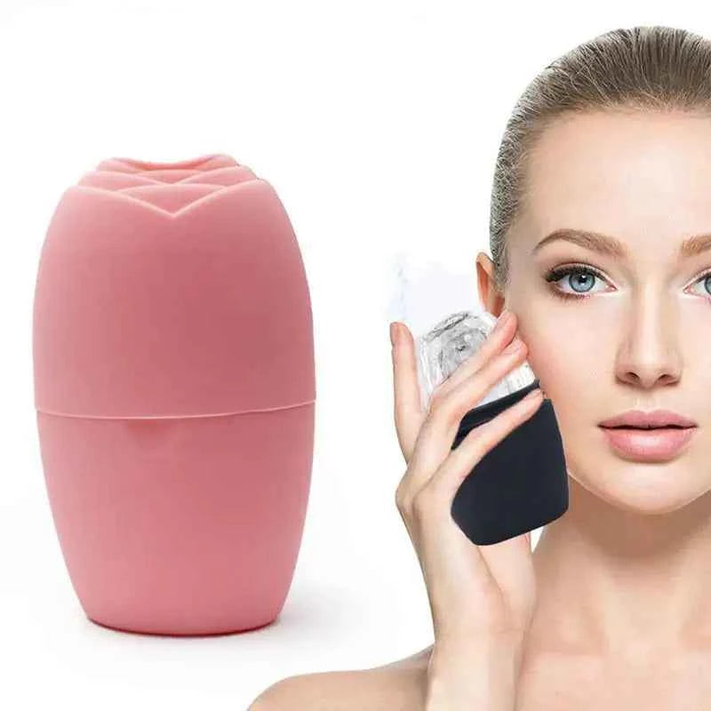 Rose Silicone Ice Roller Facial Massage Tool Depuff Eye Bags Lifting Contouring Ice Balls Skin Care For All Skin Types