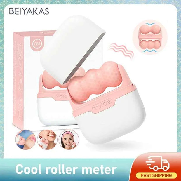 2-in-1 Beiyakes Ice Roller for Face and Eye Relief Eye Puffiness Migraine Pain Relief Summer Cooling Facial Skin Care Products