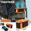 TIASTHAN 30000mAh Rechargeable Waist Clip Fan with 7 Speeds, Digital Display and Power Bank Function