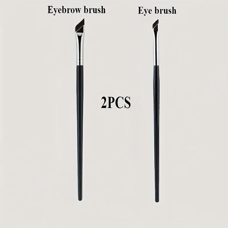 Angled Eyeliner Brush Set - 4 Pcs