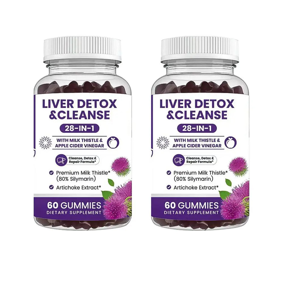 Milk Thistle Liver Support Gummies 28-in-1 Herbal Blend – 60 Count