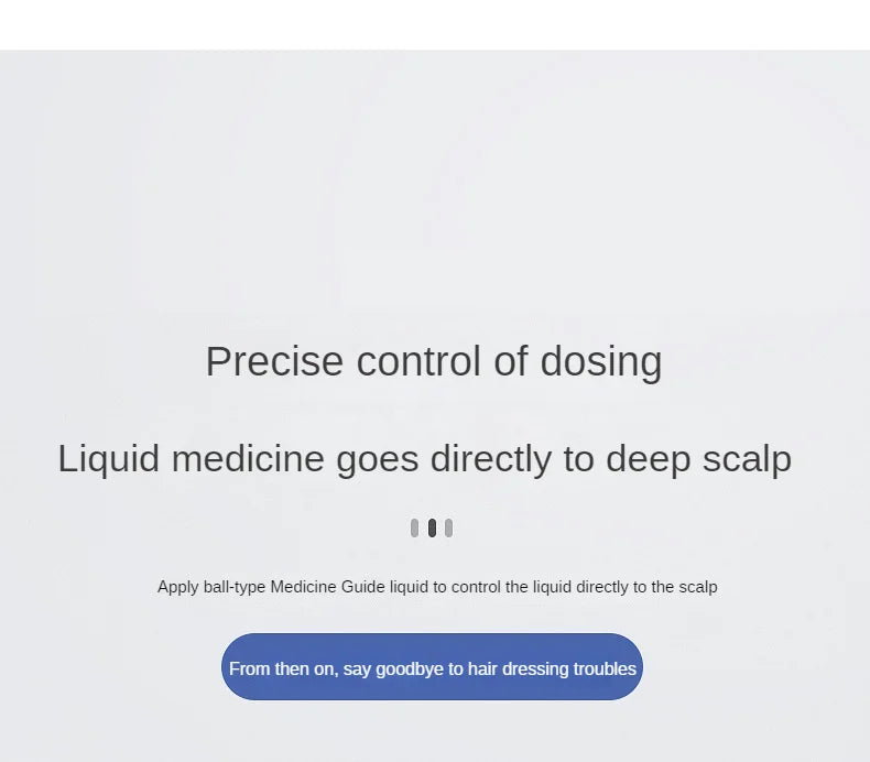 Scalp Massage Dual-in-One 1ml Liquid Applicator with Comb Teeth and Ball Massage Head