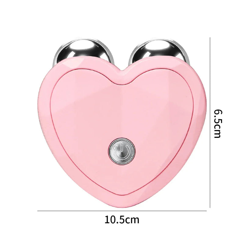 KEMOKO Micro Current Beauty Device Mini Facial Lifting Roller EMS Massager Skin Care Tool