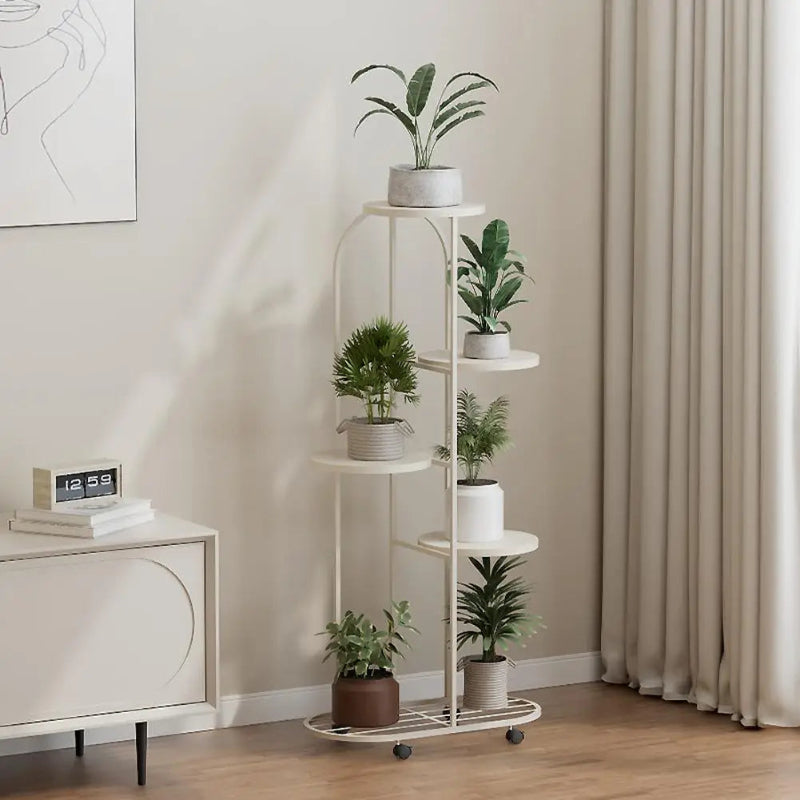 4/5 Tier Metal Plant Stand Indoor Outdoor Flower Pot Display Shelf