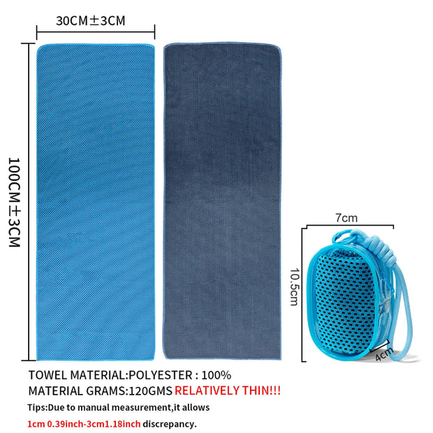 Cooling Sports Towel – Quick Dry Super Absorbent Lightweight Gym Towel