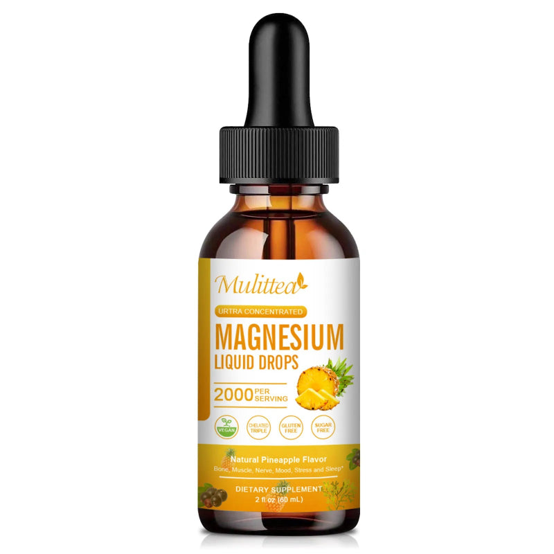 Mulittea Magnesium Liquid Drops – 2 fl oz