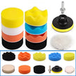 Car Foam Pad Buffer Kit Polishing Sponge Pads for Auto & Motorcycle