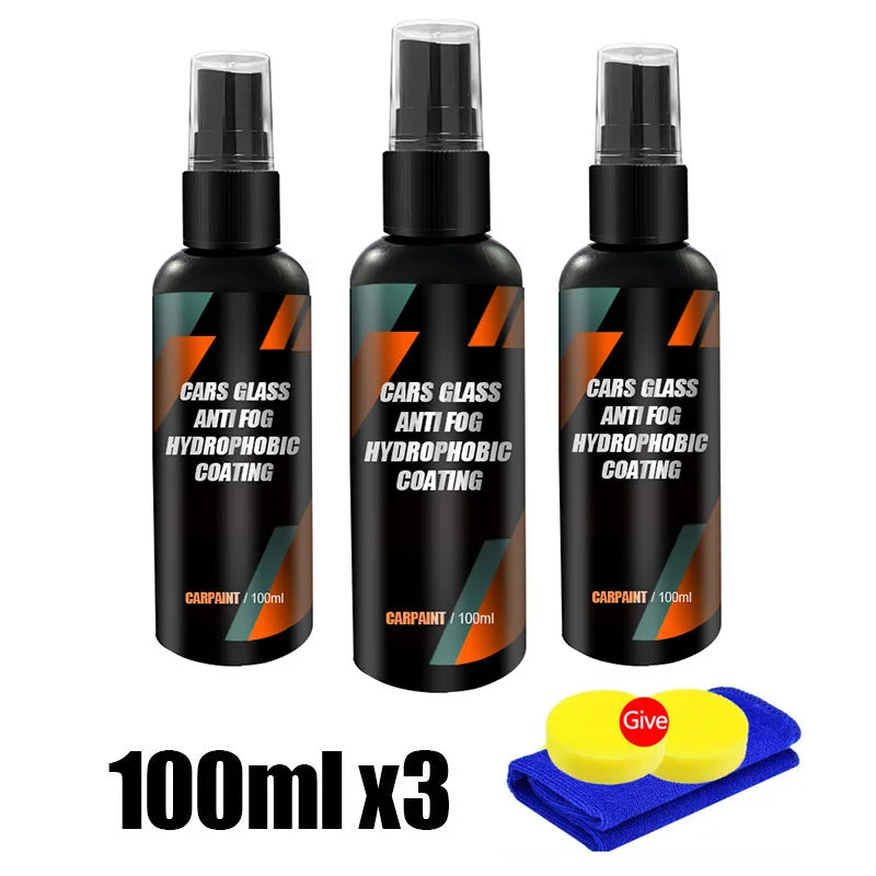 Water Repellent Spray Anti-Rain Car Glass Hydrophobic Coating Kit