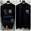 Louis Vuitton Multicolor Graphic Crew Neck Short Sleeve T-Shirt – Black & White