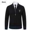 Men’s Vintage Plaid Knitted Cardigan with Button Front, V-Neck & Front Pockets