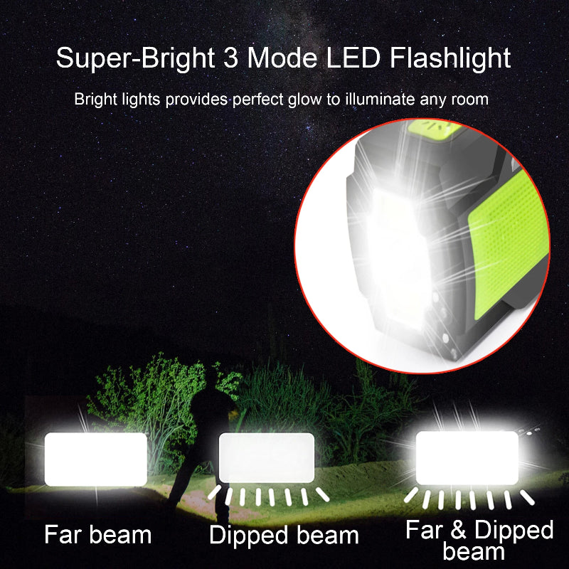 Solar Hand Crank Emergency Radio – 4000mAh Power Bank, NOAA AM/FM, SOS Alarm & LED Flashlight