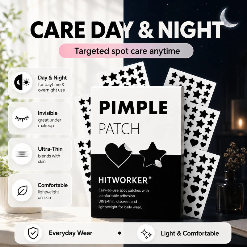 360PCS Heart & Star Acne Pimple Patches – Hydrocolloid Blemish Spot Stickers