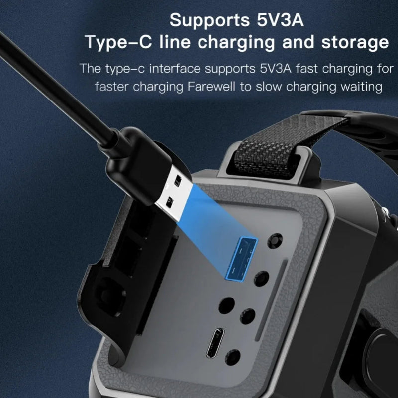 STONEGO 12000mAh Solar Hand Crank Emergency Radio – Dual Solar Panels, AM/FM NOAA & Reading Light