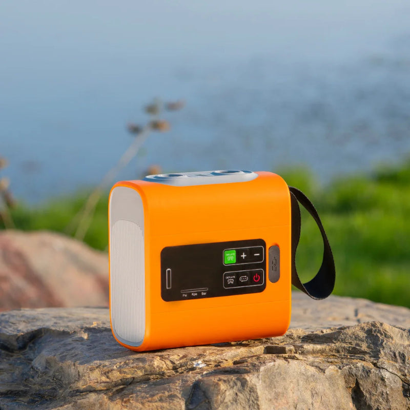 WESTTUNE Rechargeable Portable Electric Air Pump with Inflation, Deflation, LED Display and Nozzle Set