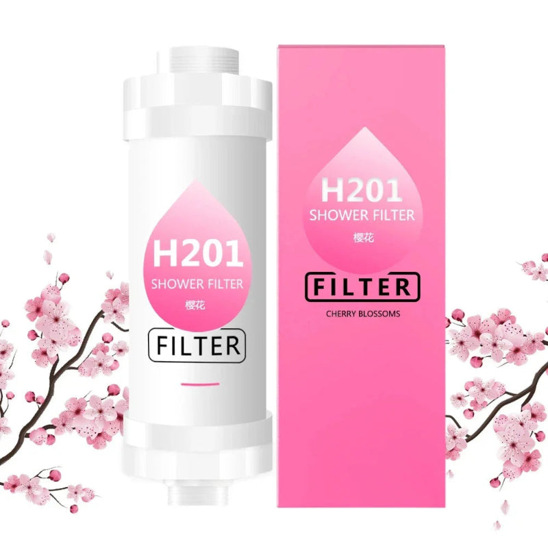 H201 Scented Shower Head Filter – Inline Bathroom Water Filter for Handheld, Fixed & Rainfall Showers