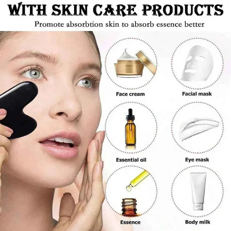 3Pcs Ice Face Roller Gua Sha Board Set Facial Massage Roller Face Massager Face Lifting Contouring Tools Beauty Skin Care Tools