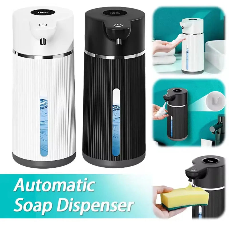 420ML Automatic Smart Sensor Soap Dispenser – Wall-Mounted Electric Foam & Liquid Pump