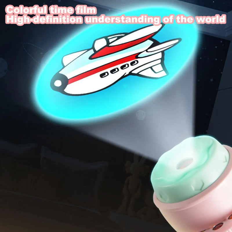 Kids Flashlight Projector 120 Patterns Projector Toys for Kids Preschool Learning Cartoon Torch Light Projection Flashlight
