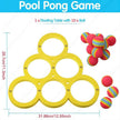 1+10pcs Swimming Pool Toss Game Set, Family Water Sports Floating Pool Toys, Throwing Game ，Suitable for Family Friends