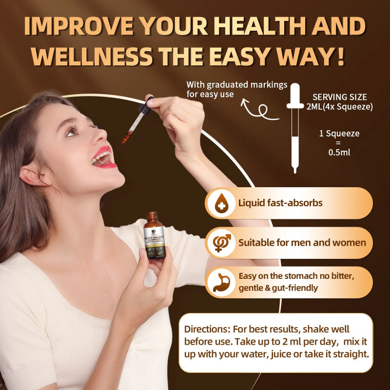 Lukaree Black Walnut Liquid Drops – 60ML (2 FL OZ)