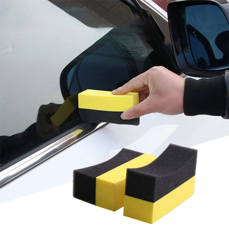 5/10Pcs Car Cleaning Sponge Brush Set Wheel Tire Washing Pads