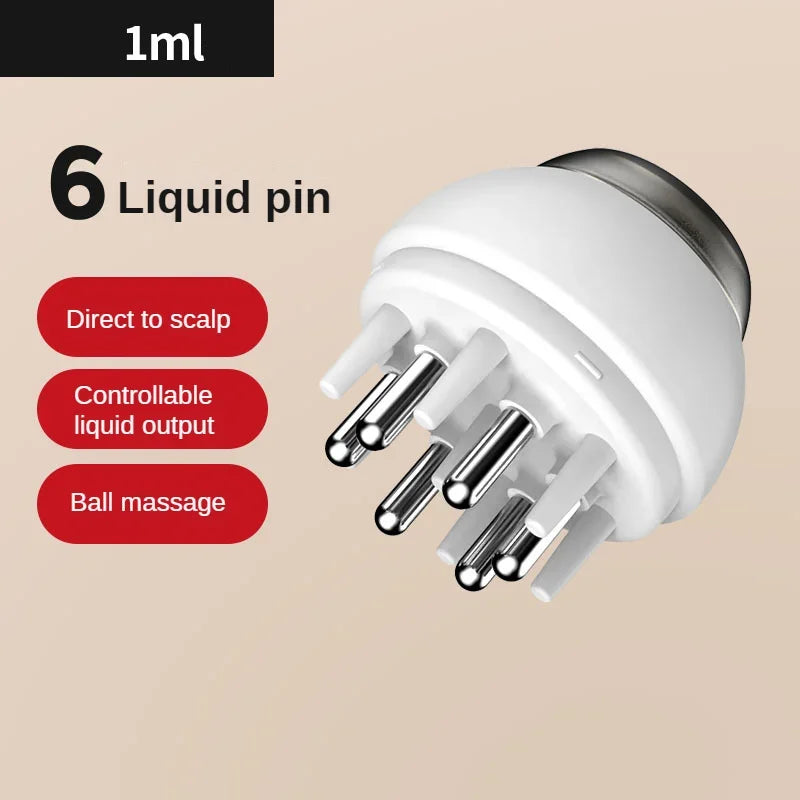 Scalp Massage Dual-in-One 1ml Liquid Applicator with Comb Teeth and Ball Massage Head