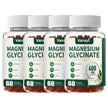 Magnesium Glycinate 600mg Per Serving with Black Pepper, Vitamin D3 & B6 – Muscle, Joint, Nerve & Nighttime Relaxation Support