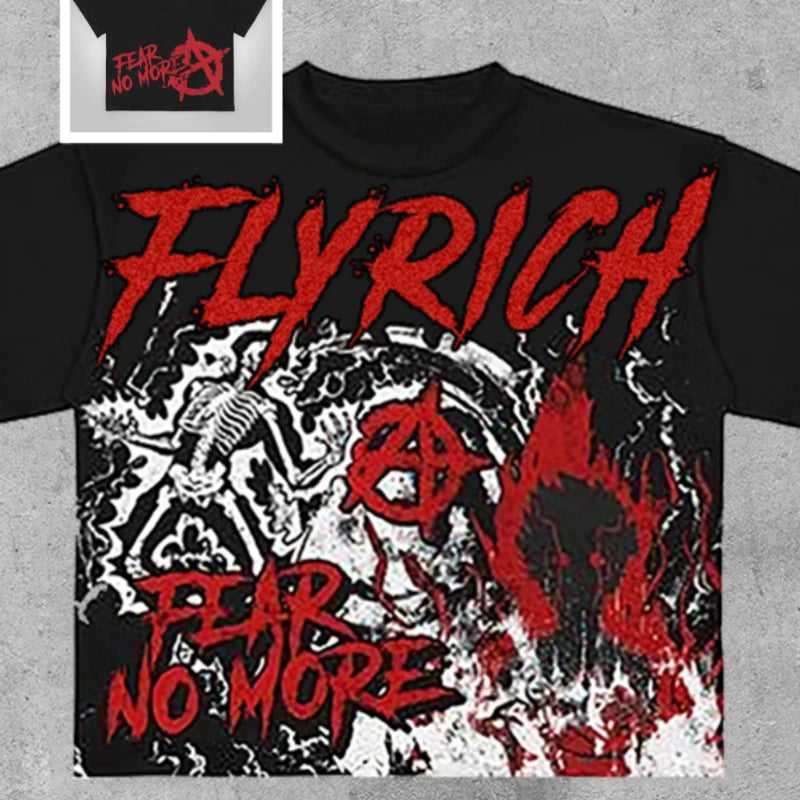 FlyRich Graphic T-Shirt – Bold Casual Cotton Tee for Men & Women