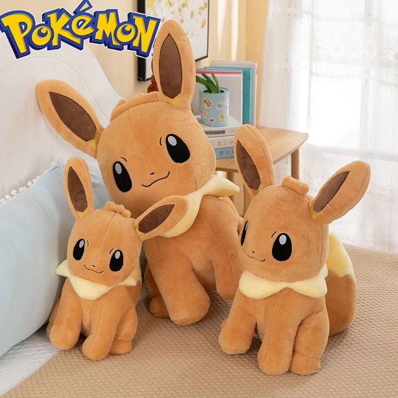 Pokémon Eevee Plush Pillow – Soft Stuffed Toy, 45/55/75 cm