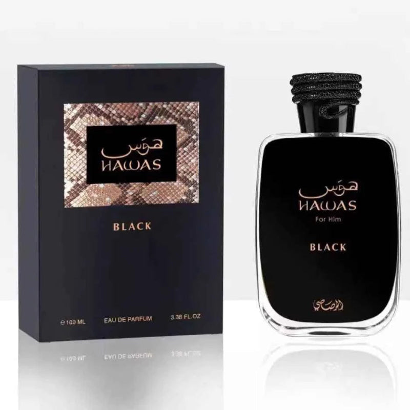 Hawas Black men's perfume emits a lasting and attractive fragrance, releasing your inner pow.e.r