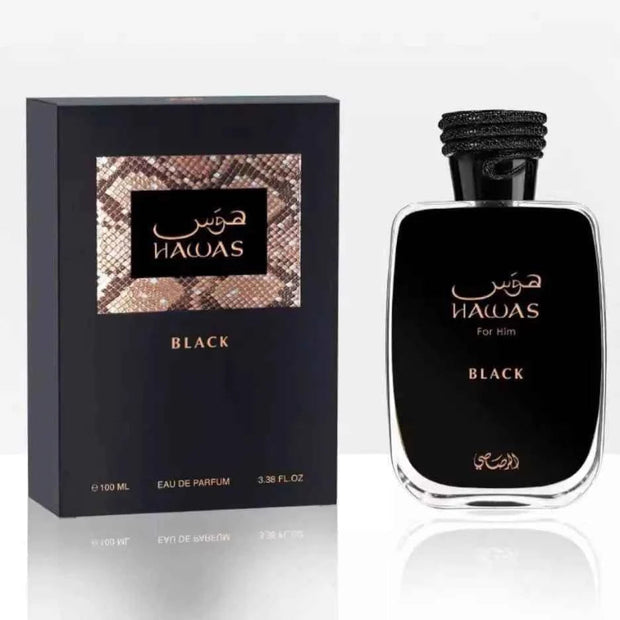 Hawas Black men's perfume emits a lasting and attractive fragrance, releasing your inner pow.e.r