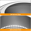 Wood Burning Smokeless Fire Pit Large Stainless Steel Outdoor Firepit with Carry Bag for Camping & Preppers Gear