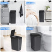 12L Smart Motion Sensor Trash Can with Automatic Lid – Touchless Waste Bin for Bathroom & Kitchen