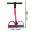 Elastic Resistance Exercise Band with Foam Handle - Pedal Puller Fitness Tool