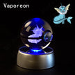 Potdemiel 3D Pokémon Crystal Ball 5cm with LED Lamp Base