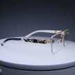 Luxury Square Sunglasses Set with Gold Frames