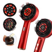 Electric Massage Comb Kneading Scratching Head Massager Deep Tissue Scalp Circulation Light Therapy Brush with Oil Applicator