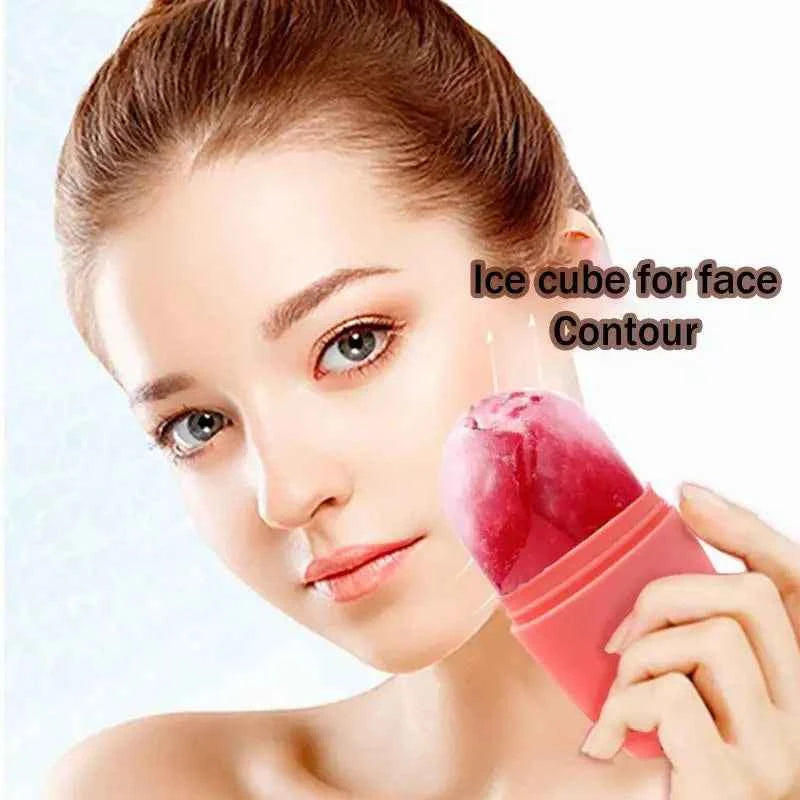 Rose Silicone Ice Roller Facial Massage Tool Depuff Eye Bags Lifting Contouring Ice Balls Skin Care For All Skin Types