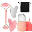 Facial Roller Gua Sha Set Stainless Steel Scraping Board Silicone Ice Face Roller Mold Skin Care Massage Face Skin Care Tools