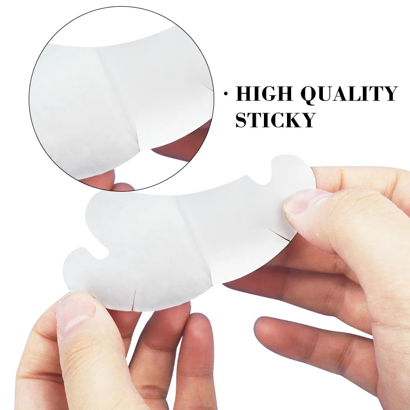 50 Pairs Hydrogel Eye Pads for Eyelash Extensions U-Shaped Gel Patches Lash Extension Supplies
