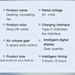 100-Speed Handheld Turbo Cooling Fan with Digital Display, Desktop Stand, Neck Strap & Type-C Charging